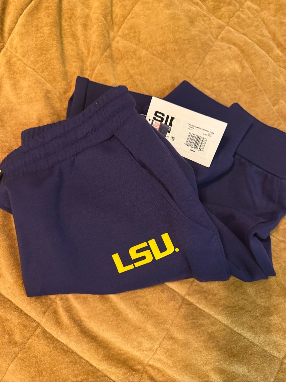 Joggers with LSU Logo NWT